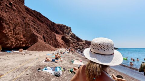Plaża Kokkini na Santorini