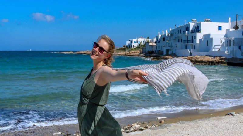 Temperatury powietrza w lutym na Paros
