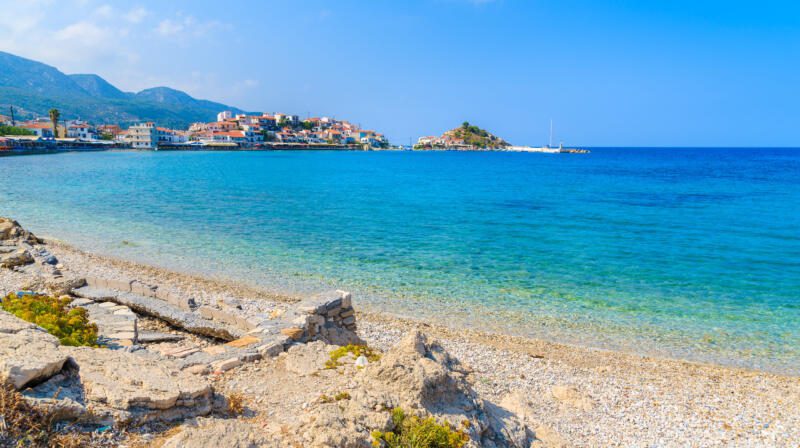 Temperatury powietrza w styczniu na Samos