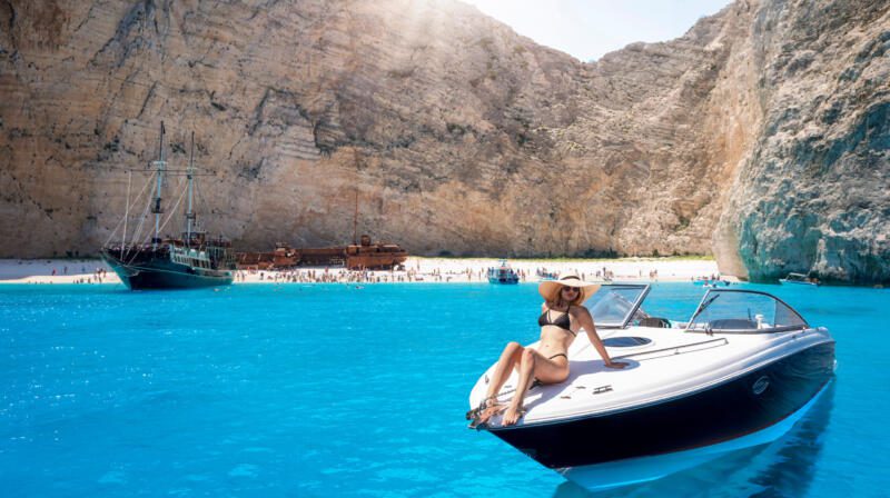 Temperatury powietrza w lutym na Zakynthos