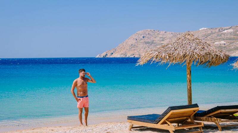 Temperatury powietrza w kwietniu na Mykonos