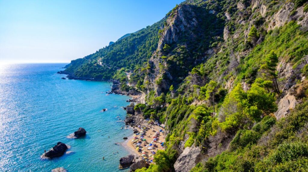Plaża Mirtiotissa na Korfu