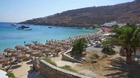 Plaża Psarou na Mykonos