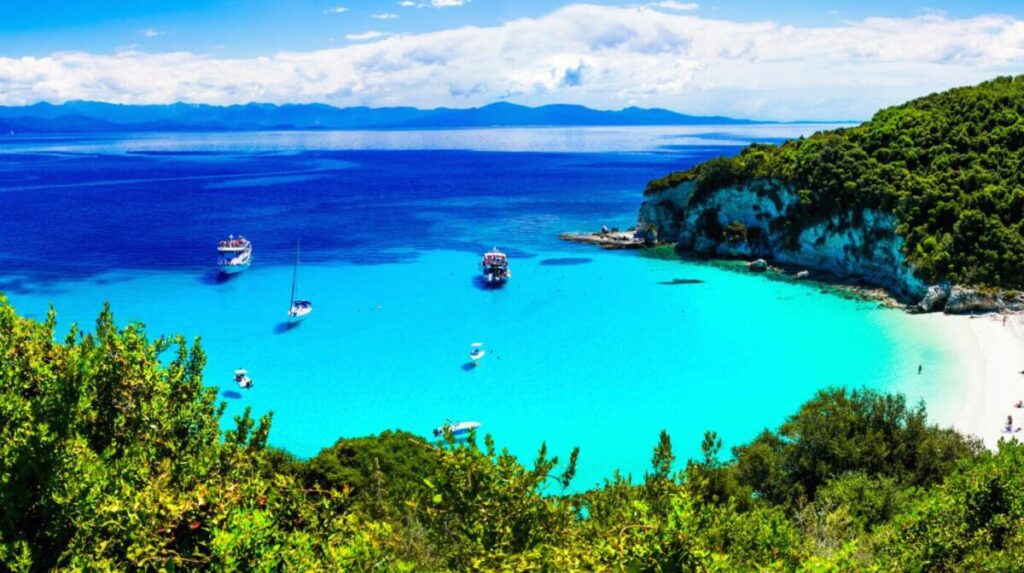 Plaża Voutoumi na Antipaxos