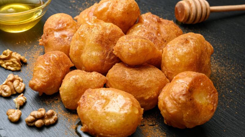 Loukoumades – greckie pączki w miodzie