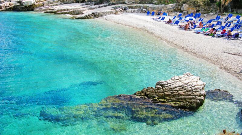 Kassiopi – zatoczki i podwodne formacje skalne