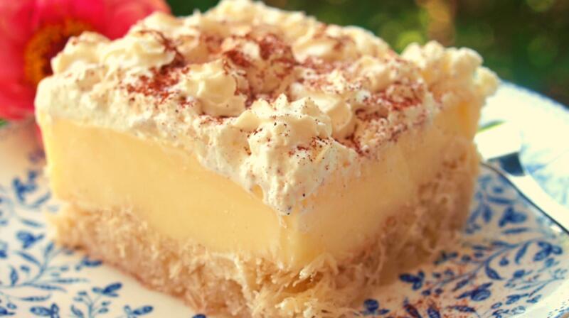 Ekmek Kataifi – deser z warstwą ciasta kataifi