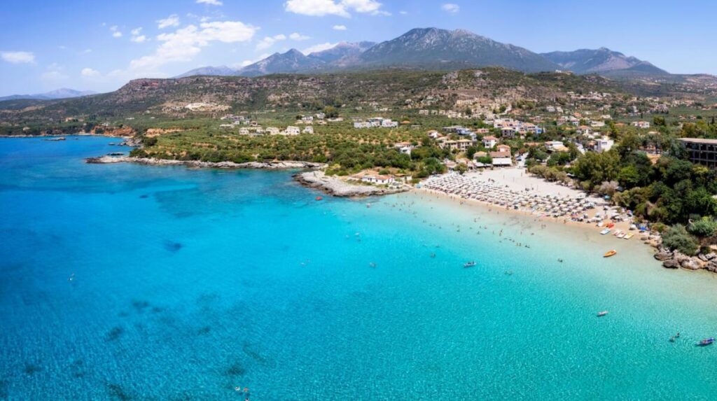 Plaża Kalogria na Peloponez