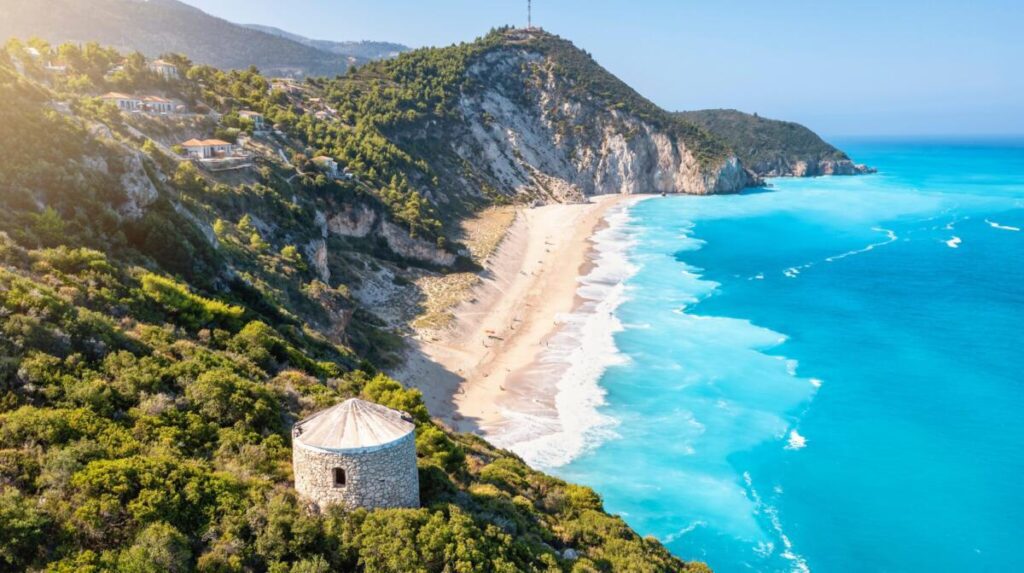Plaża Mylos Beach na Lefkadzie