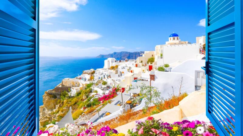 Romantyczne miasteczka i wioski Santorini
