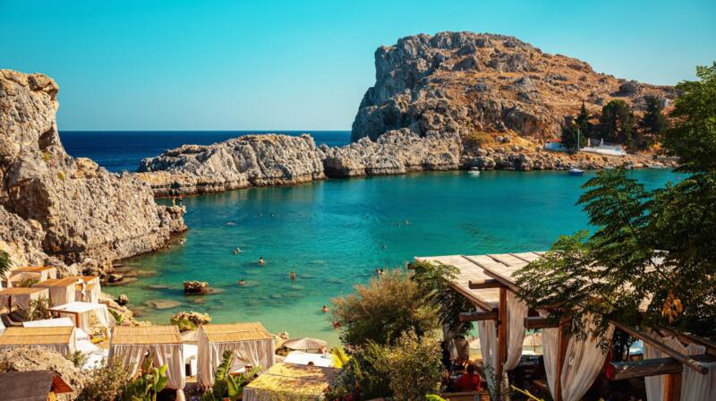 Temperatury powietrza we wrześniu na Rodos