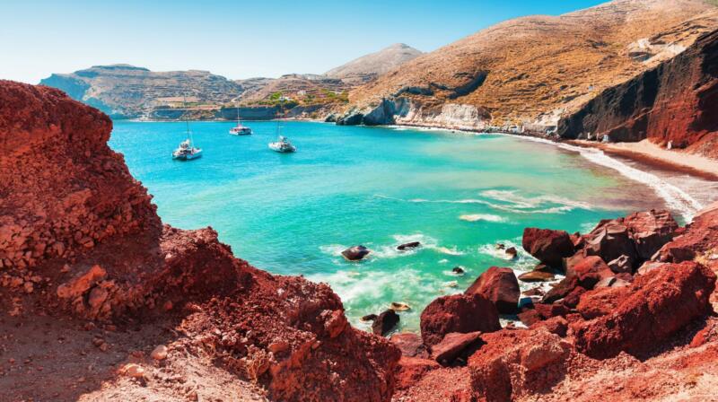 Temperatury powietrza w październiku na Santorini