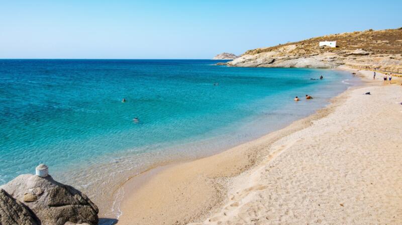 Temperatury powietrza w lipcu na Mykonos