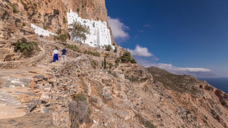 Temperatury powietrza w kwietniu na Amorgos