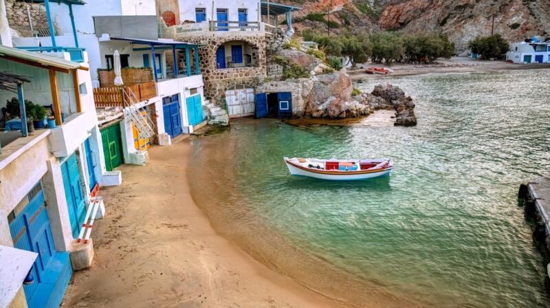 Temperatury powietrza w marcu na Milos