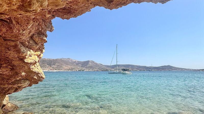 Temperatury powietrza w sierpniu na Paros