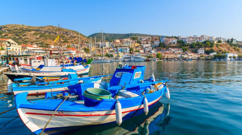 Temperatury powietrza w listopadzie na Samos