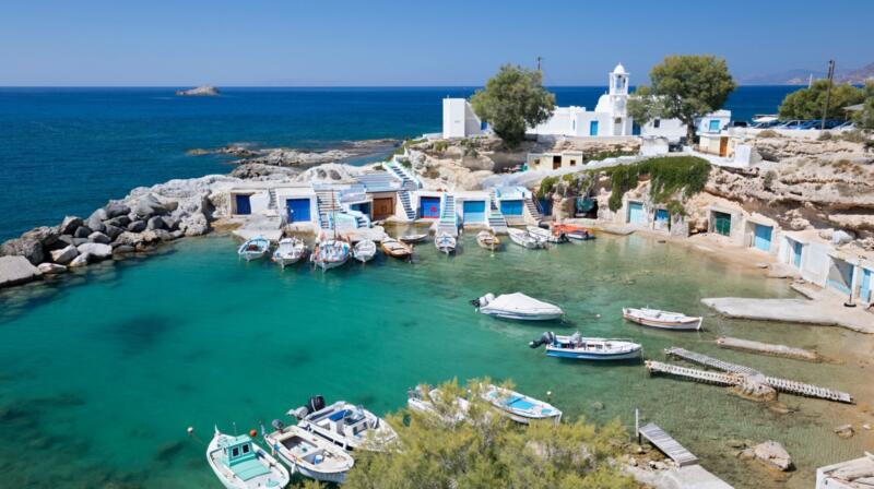 Temperatury powietrza w listopadzie na Milos
