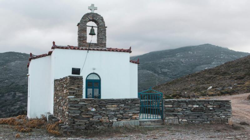 Temperatury powietrza w lutym na Andros