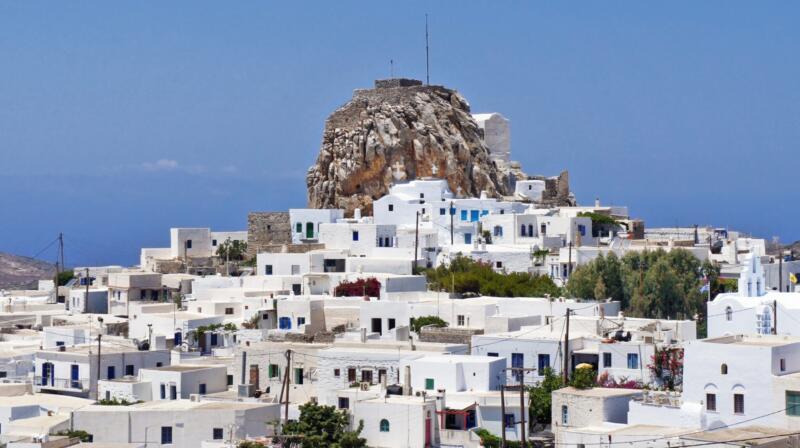Temperatury powietrza w październiku na Amorgos