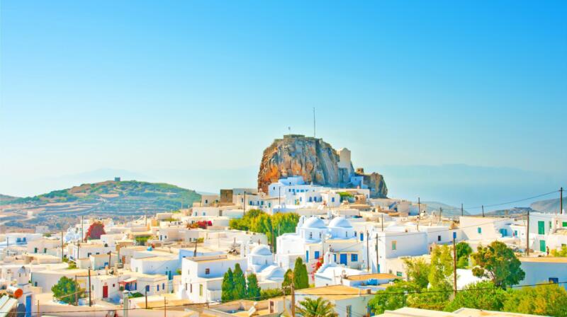 Temperatury powietrza we wrześniu na Amorgos