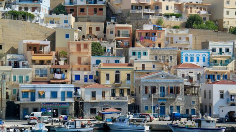 Temperatury powietrza w lutym na Kalymnos