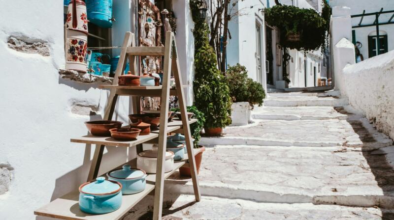 Temperatury powietrza w czerwcu na Amorgos