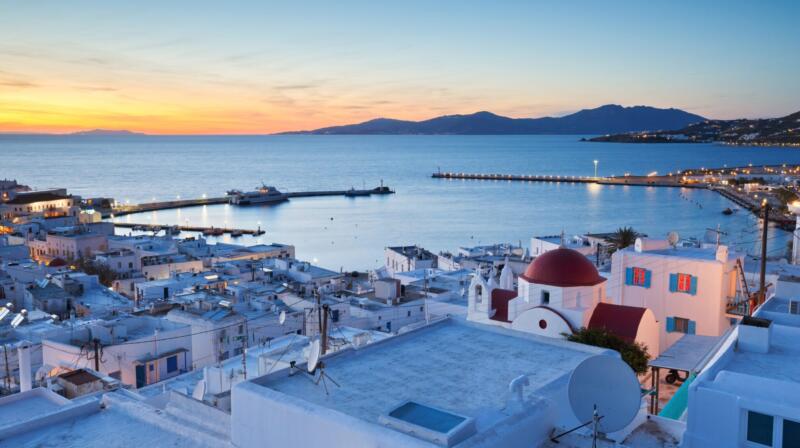 Temperatury powietrza w maju na Tinos