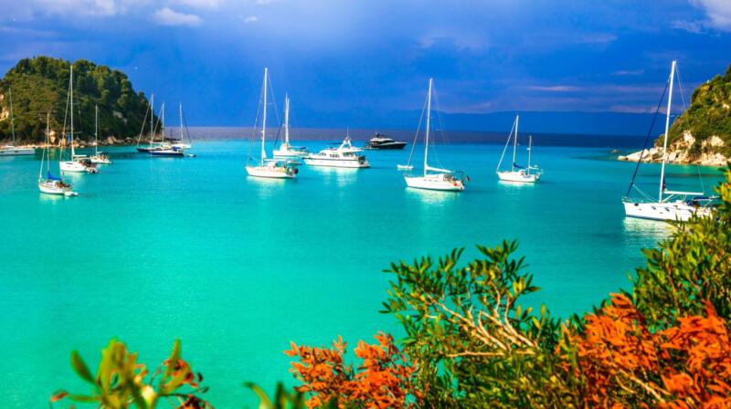 Temperatury powietrza w marcu na Paxos