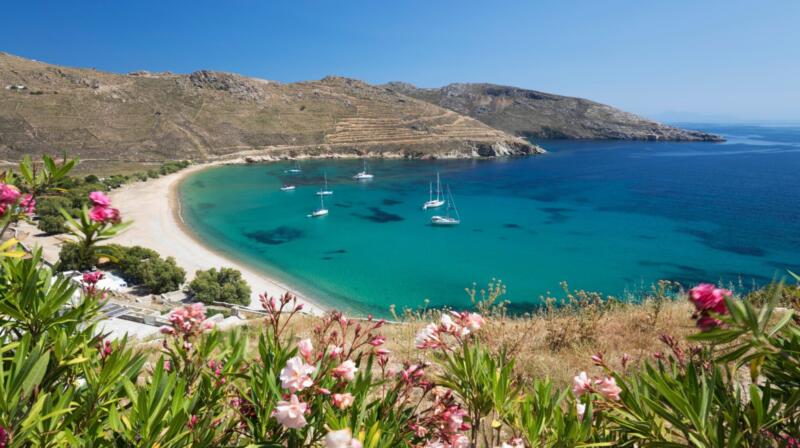Temperatury powietrza w sierpniu na Serifos