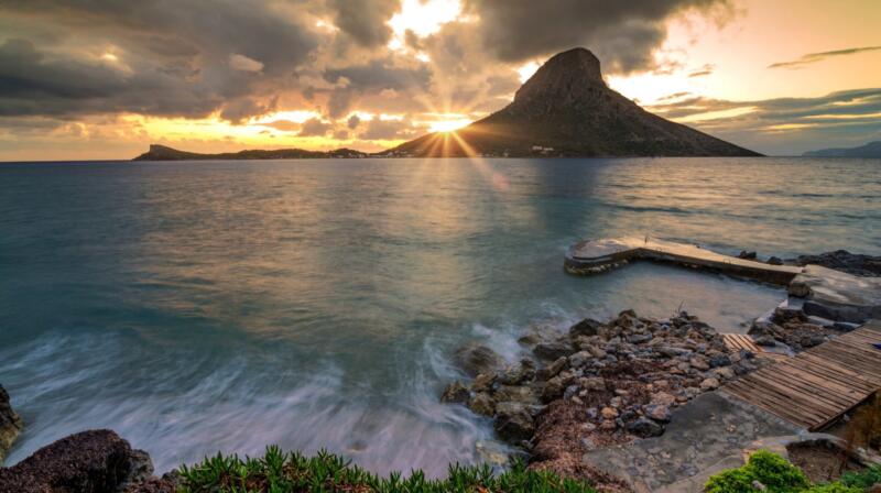 Temperatury powietrza we wrześniu na Kalymnos
