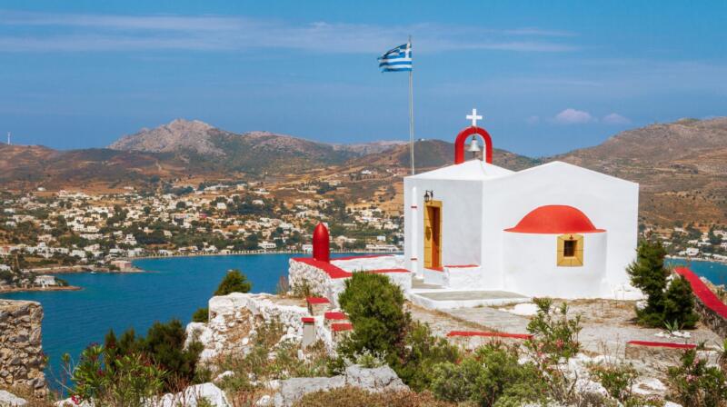 Temperatury powietrza w sierpniu na Leros