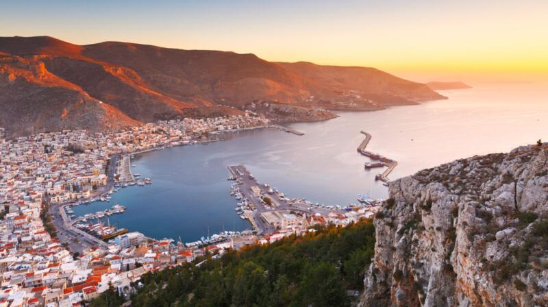 Temperatury powietrza w październiku na Kalymnos