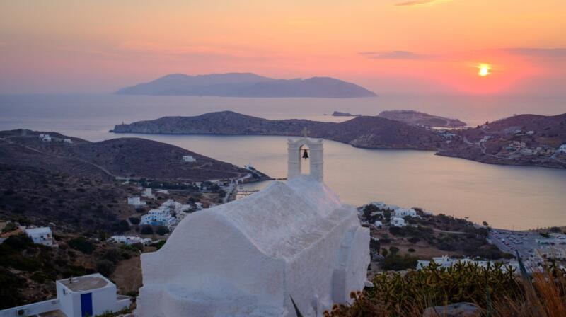 Temperatury powietrza w październiku na Ios